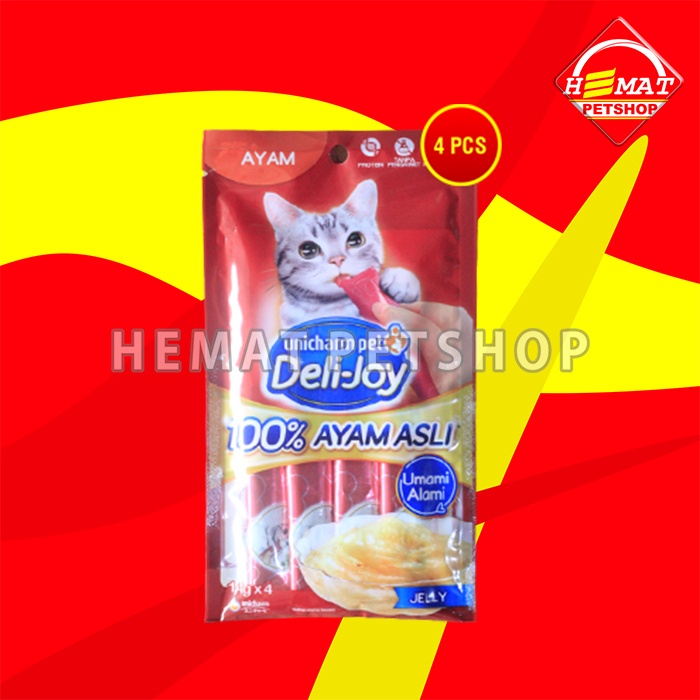 Snack Kucing Deli Joy Creamy Cat treat Cemilan 14 Gram