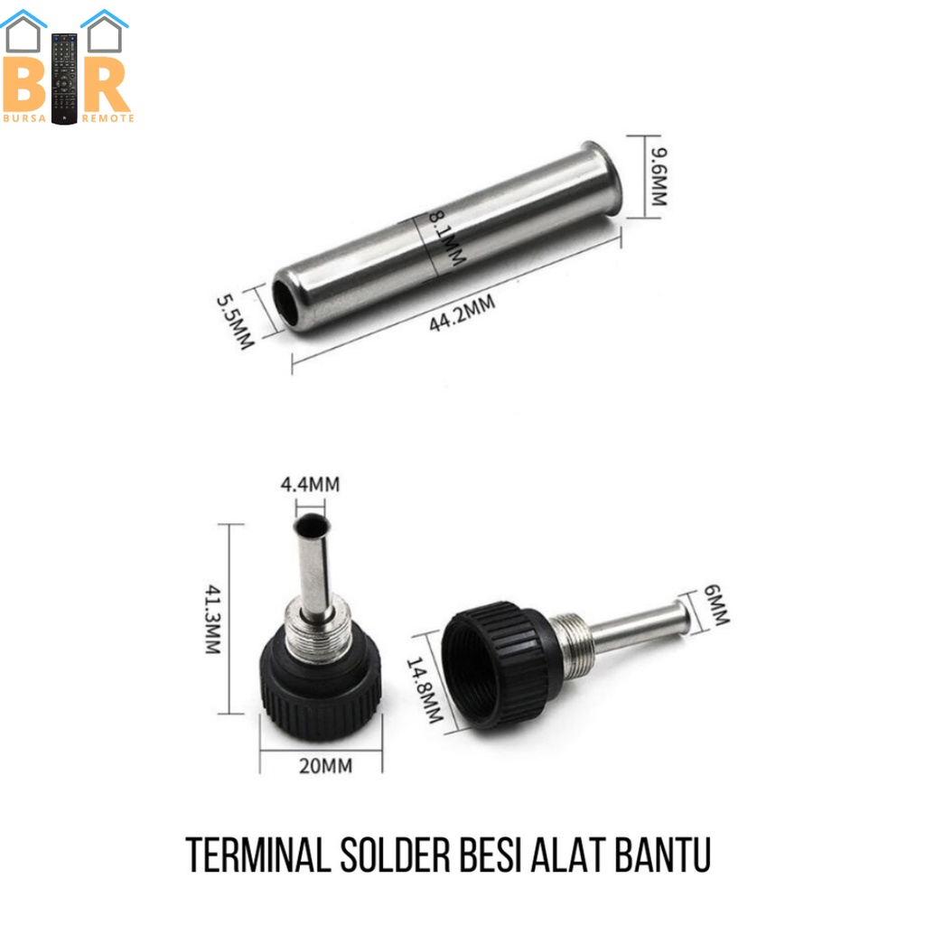 Bushing Adaptor 852 936 937 898D 907 Pegangan Untuk Chasing Solder Heater Barrel Adjustable