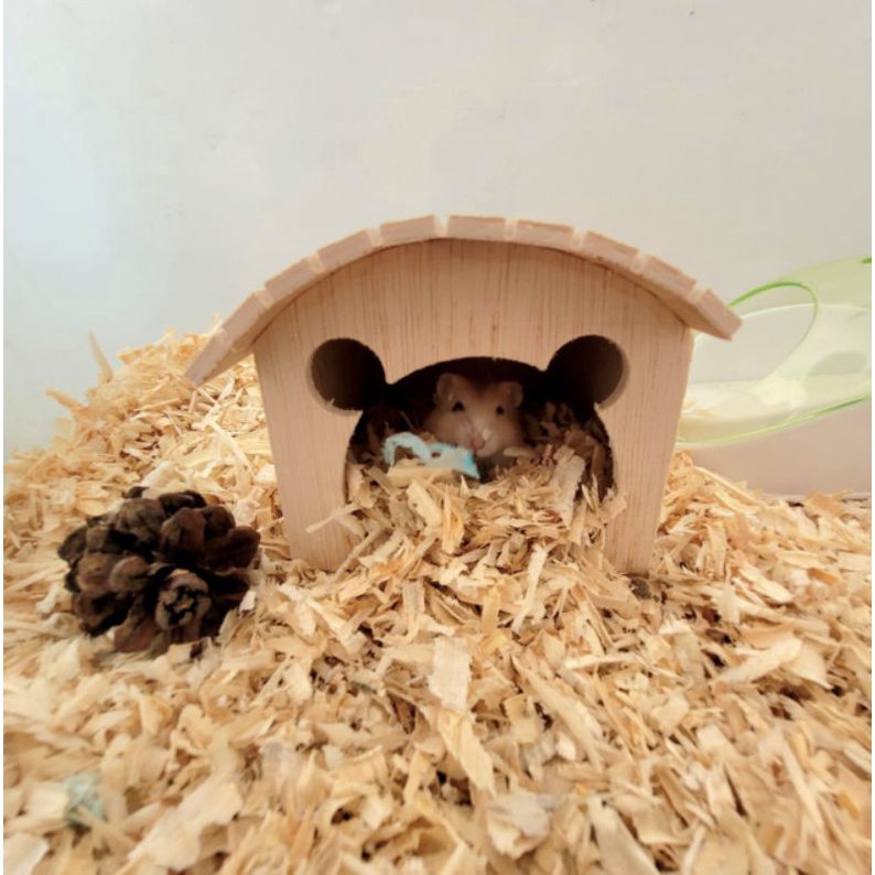 Hamtoro Wooden House Rumah Hamster