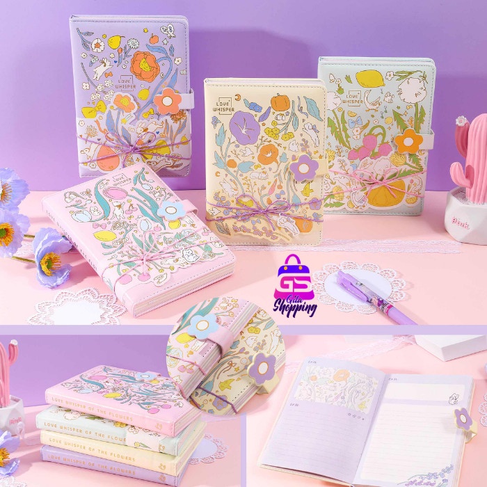 

Magnetic Notebook Love Whisper / Diary Jurnal agenda Buku tulis - 6277