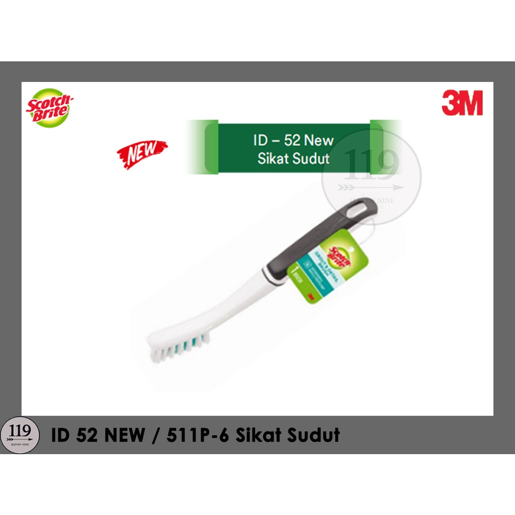 3M Scotch Brite ID 52 Sikat Sudut Kamar Mandi