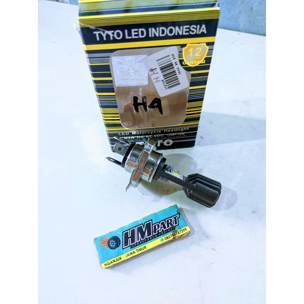 Dop bolamp depan h4 led putih tyto
