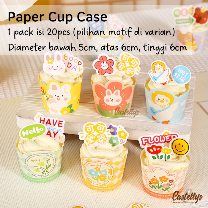 Jual Paper Cup Case CC 03 04 Alas Kertas Cupcake Muffin Roti Mini Cake