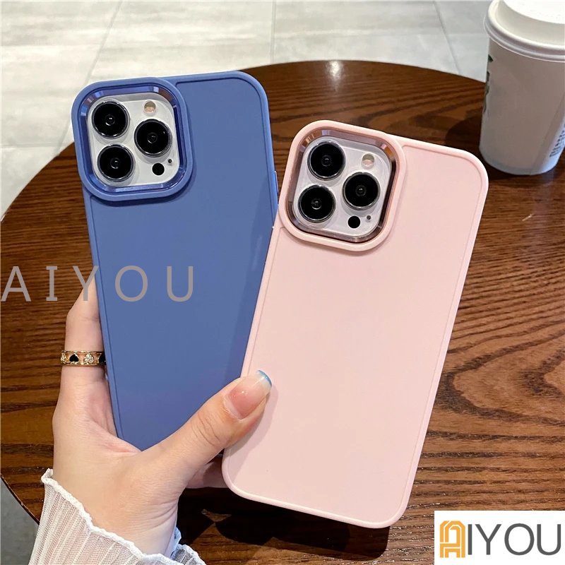 Soft Case TPU Matte Electroplated Bumper Cover IPhone 14 13 12 11 Pro Max