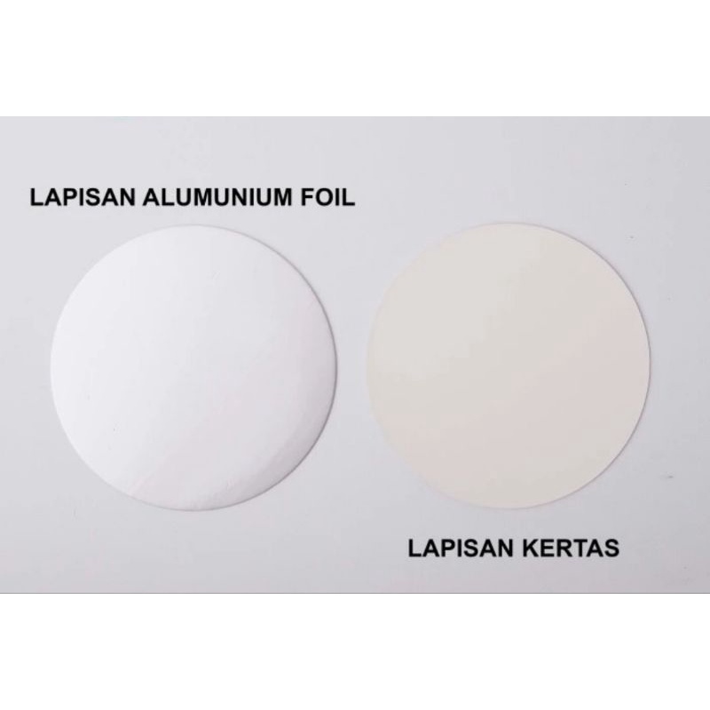 Segel Aluminium foil toples tabung