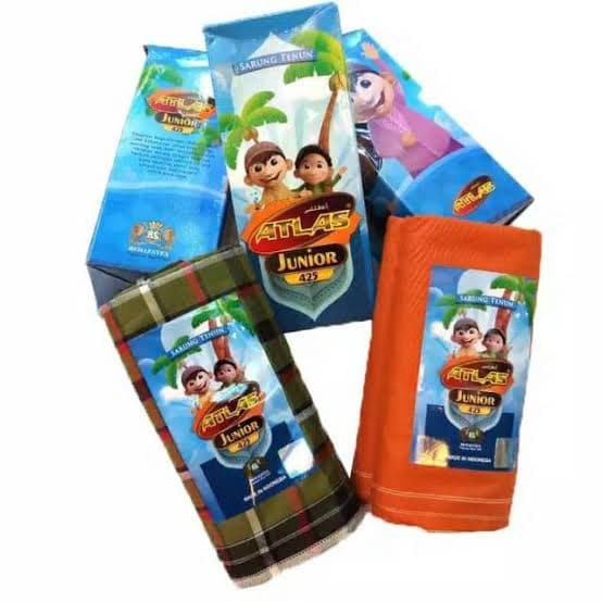 Sarung Anak / Junior Merk ATLAS Kotak , Salur