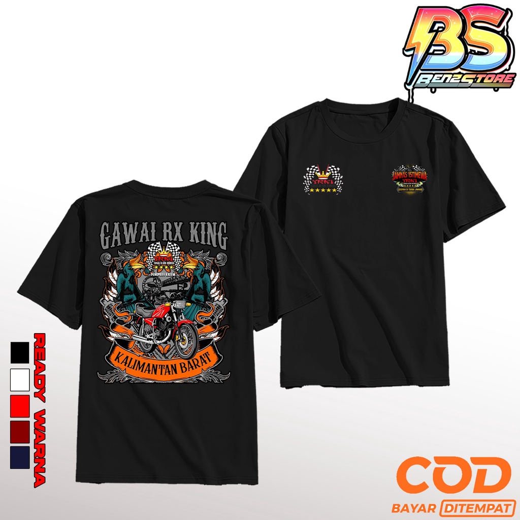 Kaos Jamnas Banten Lengan Pendek Bahan Cotton Combed 30s, Kaos RX King, Apparel Jamnas RX King, Baju