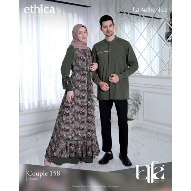 Couple Ethica 2023 Couple 158 Olivine Gamis Kagumi 266 Koko Kahfi 240