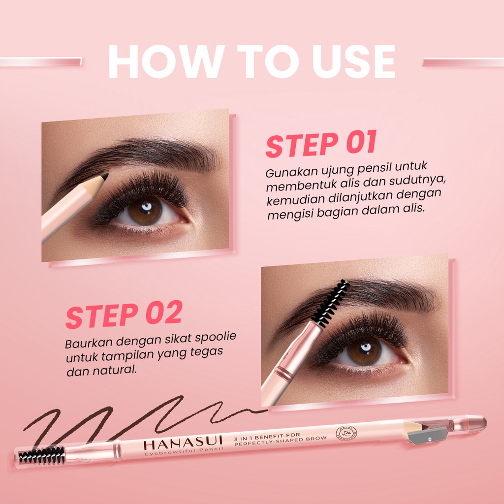 READY Hanasui Eyebrowtiful Pencil | Pensil Alis Hanasui