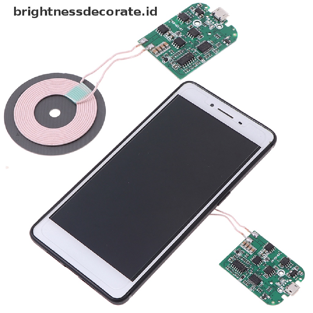 [Birth] 1pc 15W Qi Fast Wireless Charger PCBA Modul Pemancar Papan Sirkuit+Coil [ID]