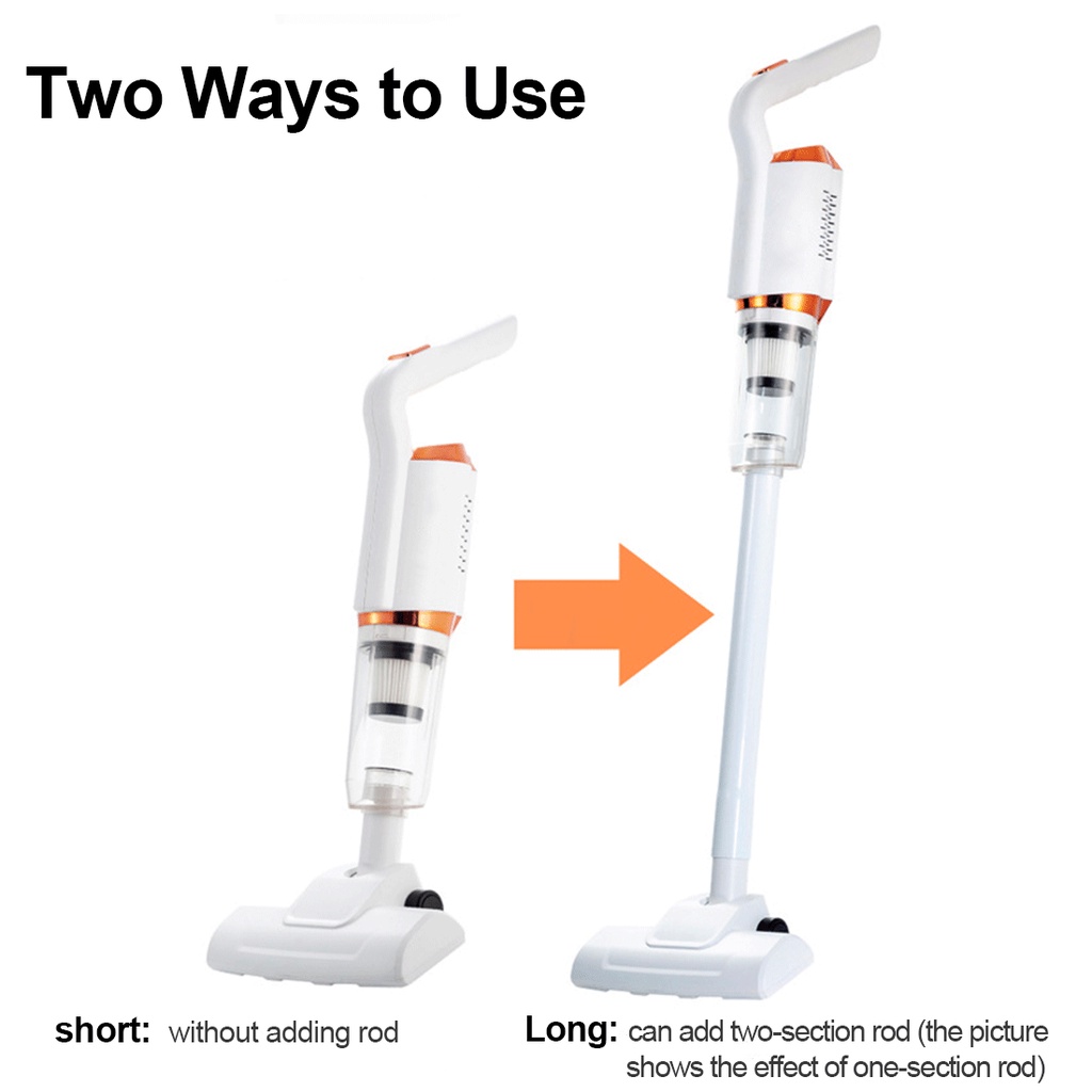 BENCO Penyedot Debu Perawatan Lantai Cordless Vacuum Cleaner 4 in 1 Lightweight Detachable Design 30 min Long Runtime Perfect for Hardwood Floor Pet Hair Home Car