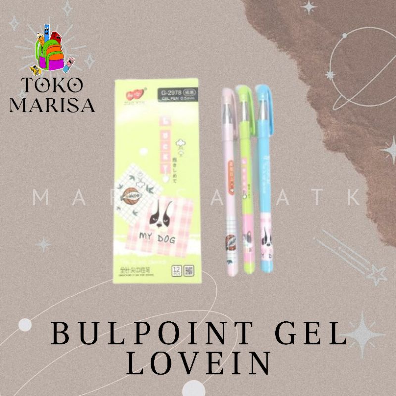 

Bulpoint Gel Lovein / Pulpen Gel Lovein