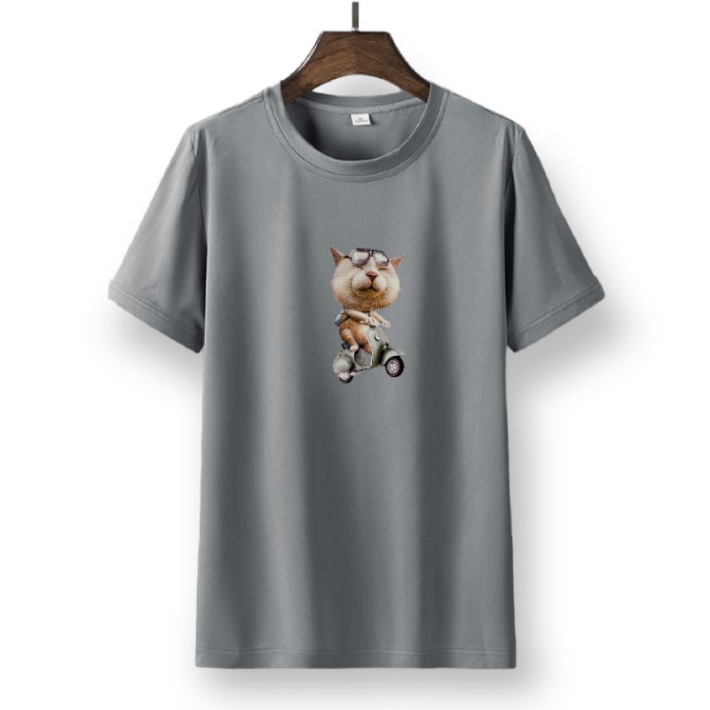 baju kaos dewasa pria wanita oblong dewasa size s m l xl xxl xxxl KUCING MOTOR