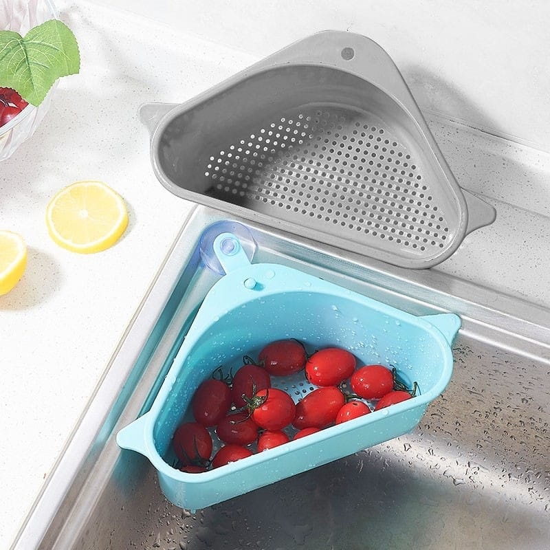 {ACEH}  rak saringan sudut wastafel segitiga