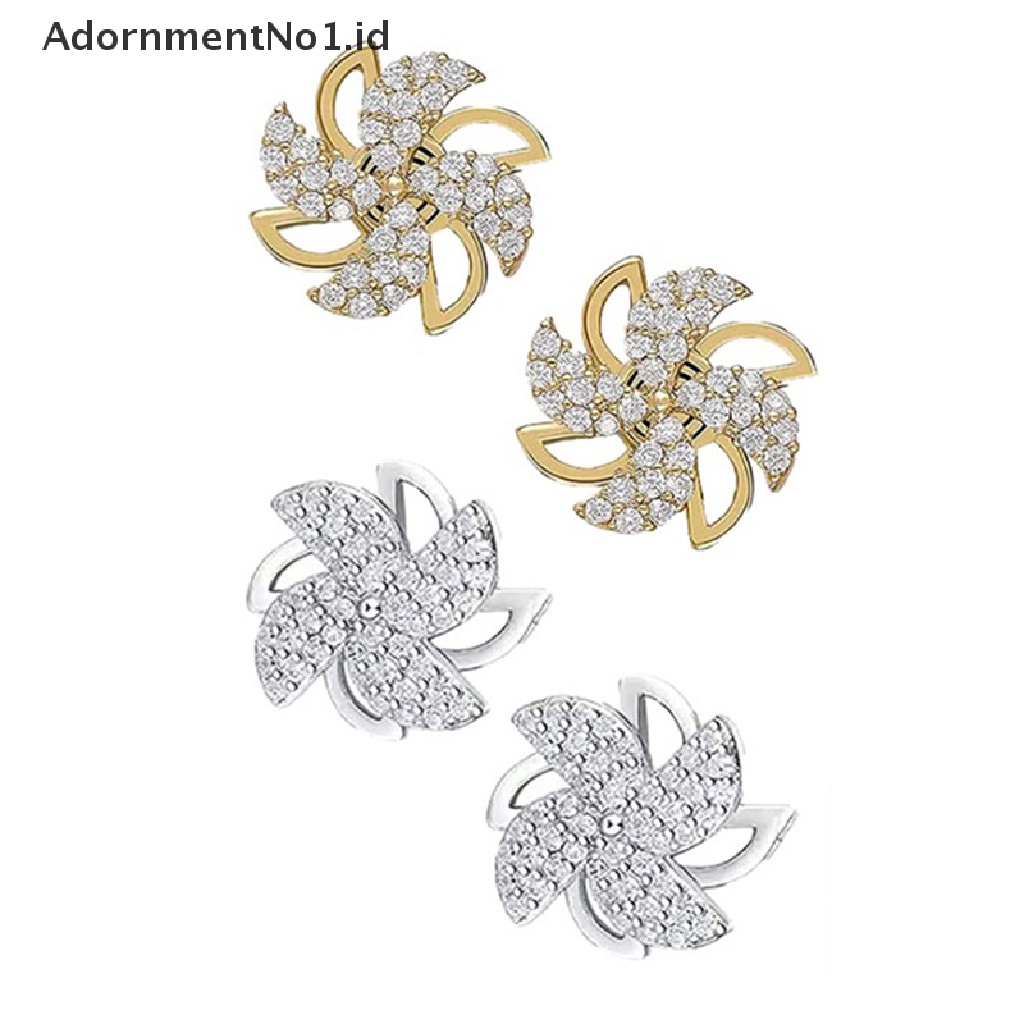 [AdornmentNo1] Rotag Windmill Ear Studs Anting Lapis Perak925 Sterling Perhiasan Wanita [ID]