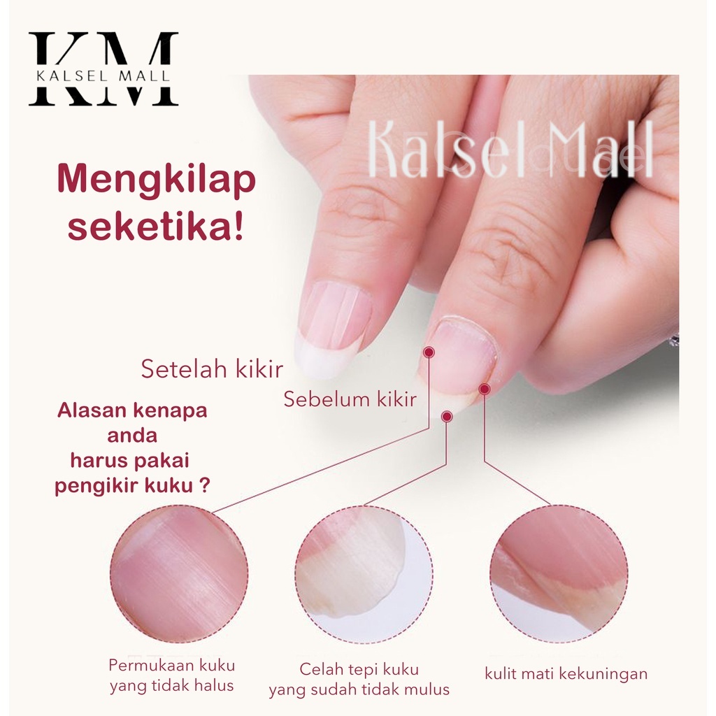 Pengkilap Dan Pengikir Kuku Nano Glass + Free Box Alat Poles Asahan Pengasah Amplas Kikir Perata Kuku Kilap Nail Buffer Glow Manicure Pedicure ACK31