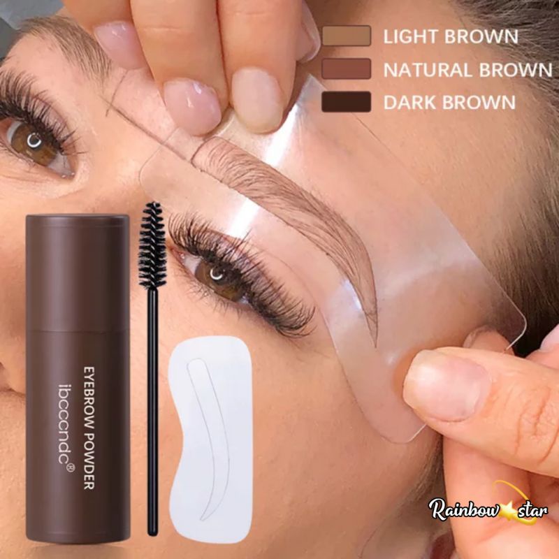 Original Ibcccndc Eyebrow Powder Eyebrow Stamp Alis Cetakan Alis Instan Stempel Alis Waterproof