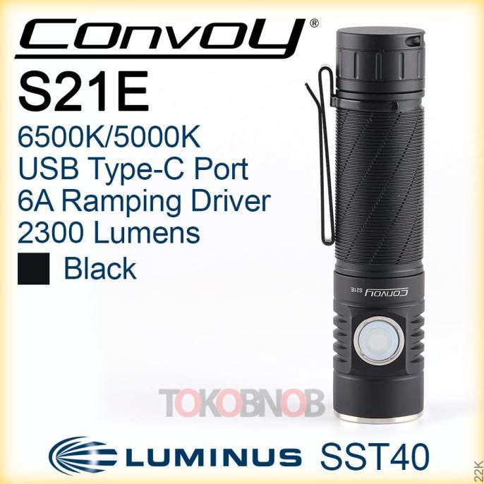 Convoy S21E Luminus SST40 Ramping Driver Flashlight - Senter LED