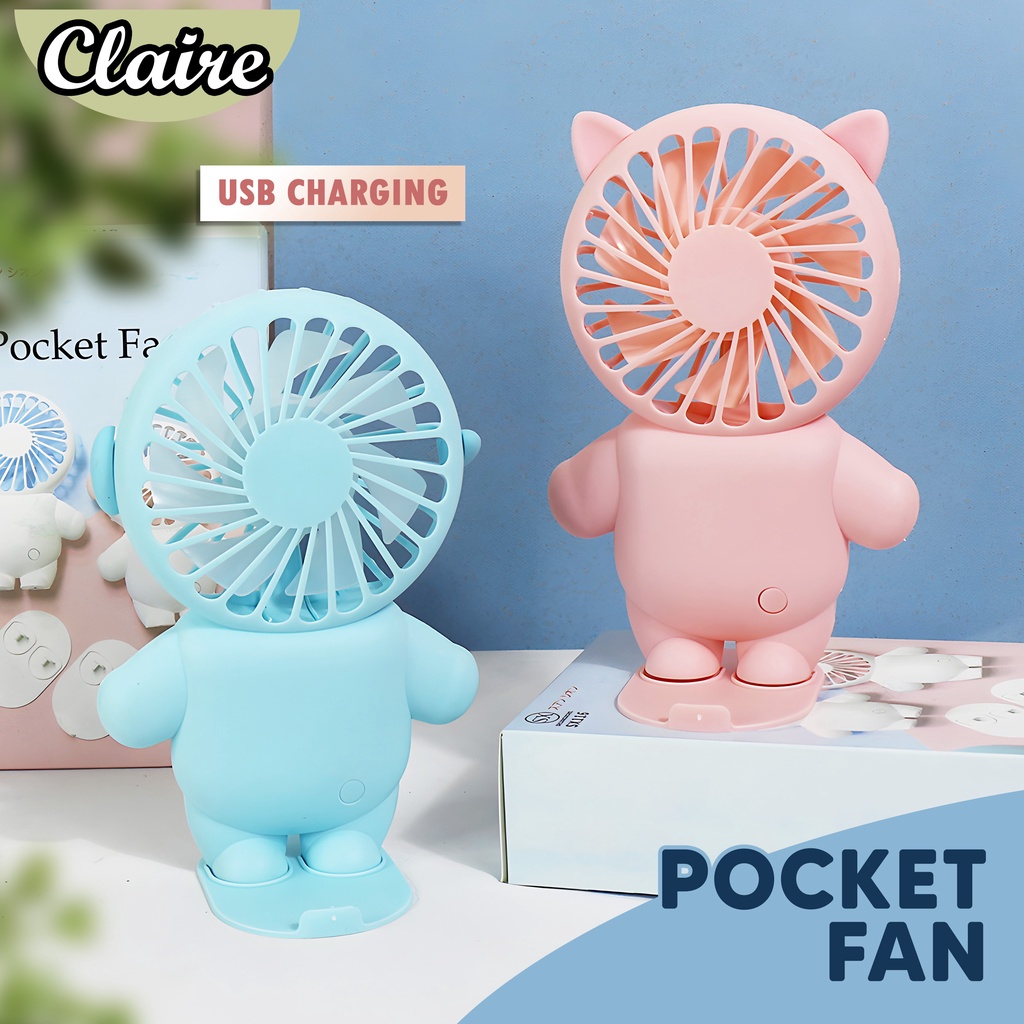 K9 Mini Hand Fan Boneka / Kipas Duduk Boneka /  Kipas Minimalis