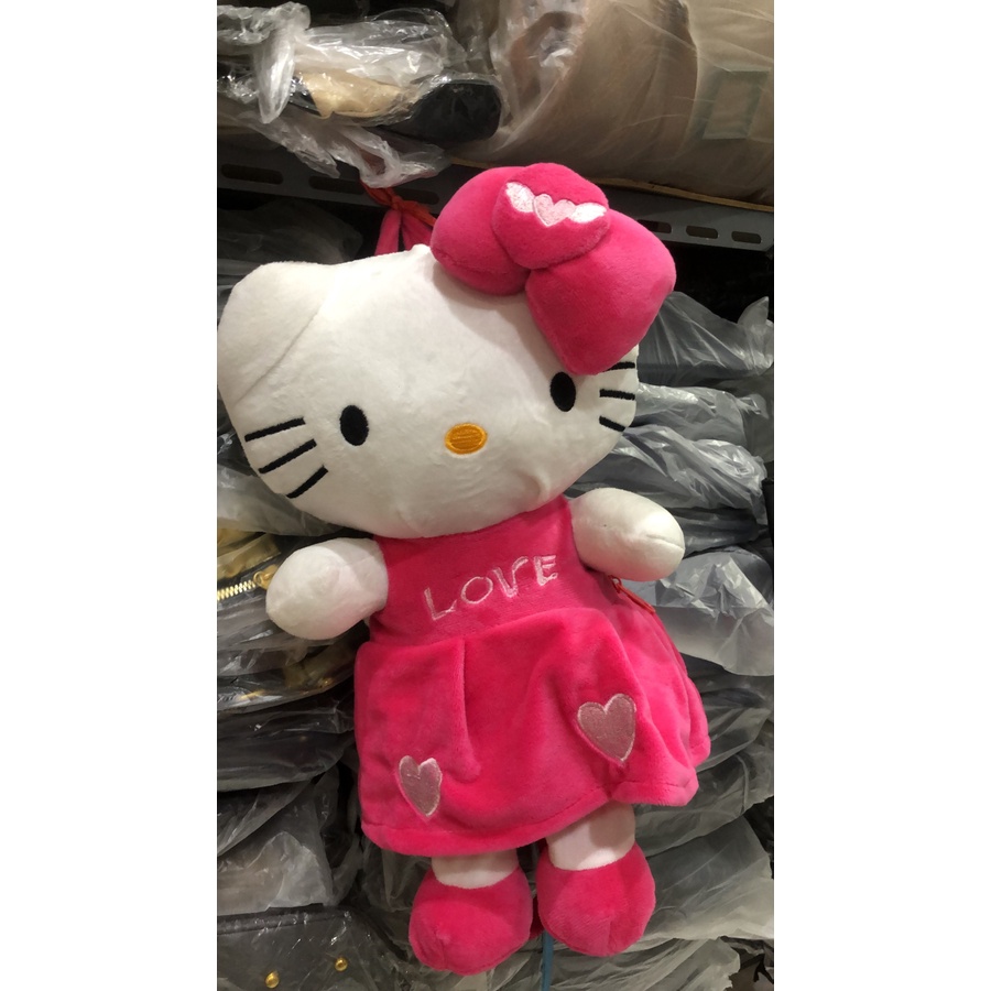 Tas Ransel Boneka Bulu Cute hello kitty Backpack Import Tas Ransel Anak Boneka Hello Kitty