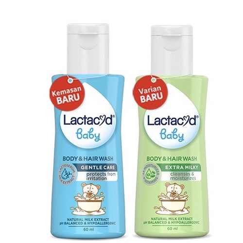 Lactacyd Baby Liquid Soap 60ml & 150ml with Milk Extract / Sabun bayi dengan ekstrak susu / body & h