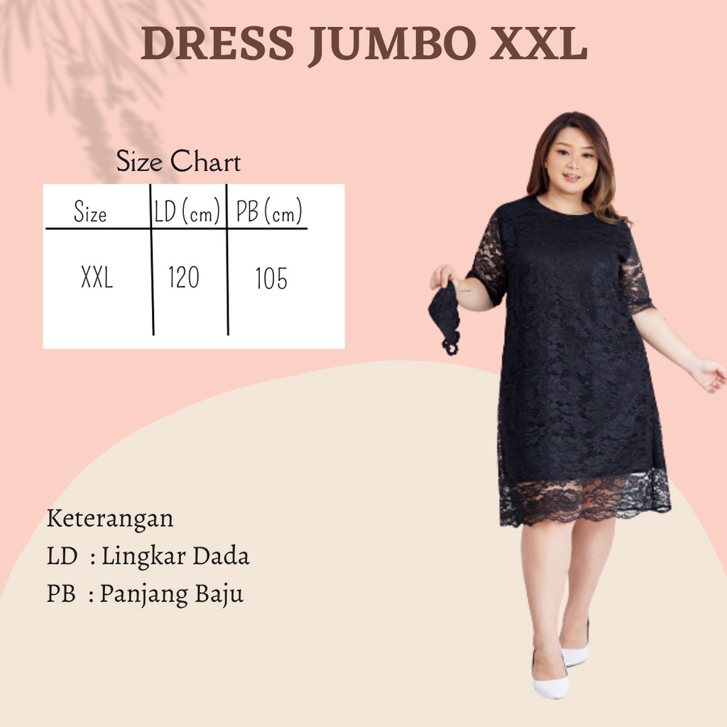 DRESS BRUKAT BIGSIZEDRESS BRUKAT JUMBO