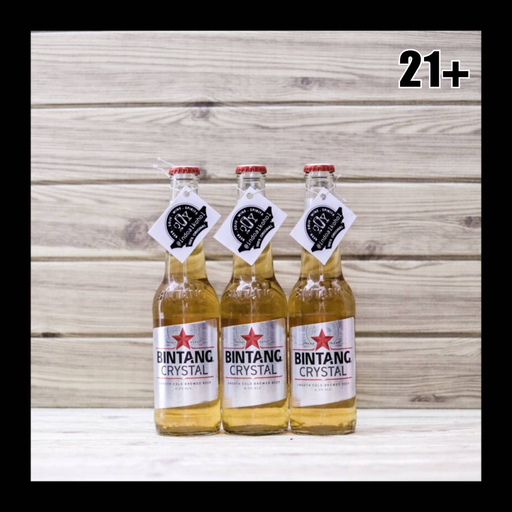 Jual Paket 3 Beer Bintang Pint Crystal 330ml - Bir Botol - INDOALKOHOL ...