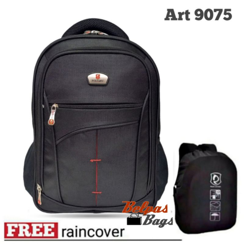 Polo Ace tas ransel pria/ tas kerja laptop backpack 9075 17 inchi