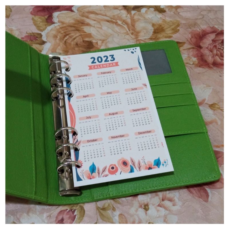 

Calendar loose leaf / isi binder kalender 2025