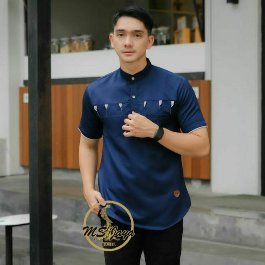 Koko Kurta Lengan Pendek Matt Katun Premium Adem Lembut Halus Terlaris