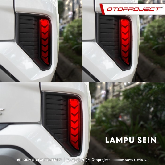 Otoproject  Lampu Led Bumper Reflektor Rear Bumper Lamp Xpander Cross 2020-2023