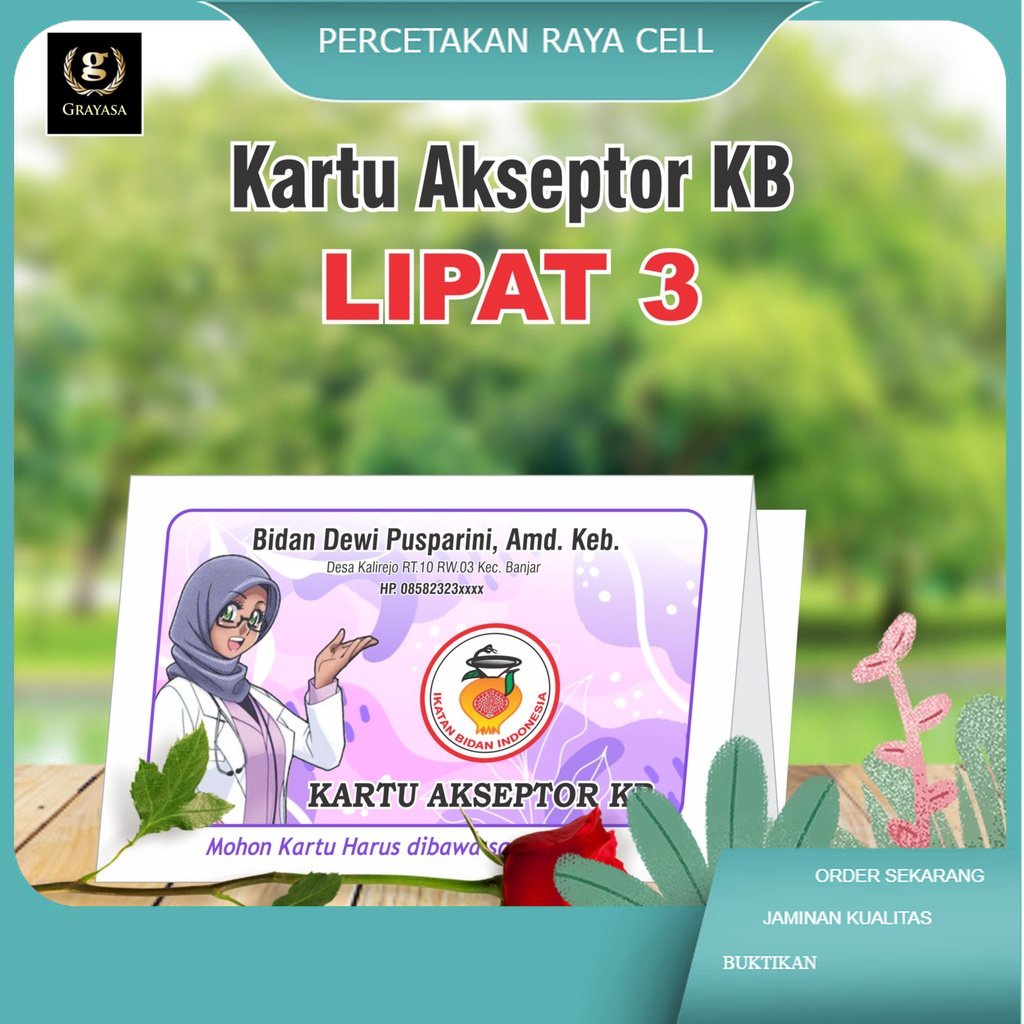 

Kartu Akseptor KB Lipat 3 , Kartu KB Lipat 3