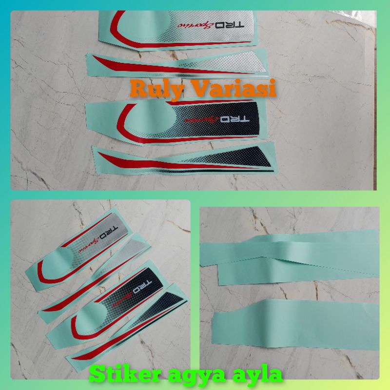 Sticker Stiker Mobil Cover Ban Serep Rush Terios Trd sportivo All Varian