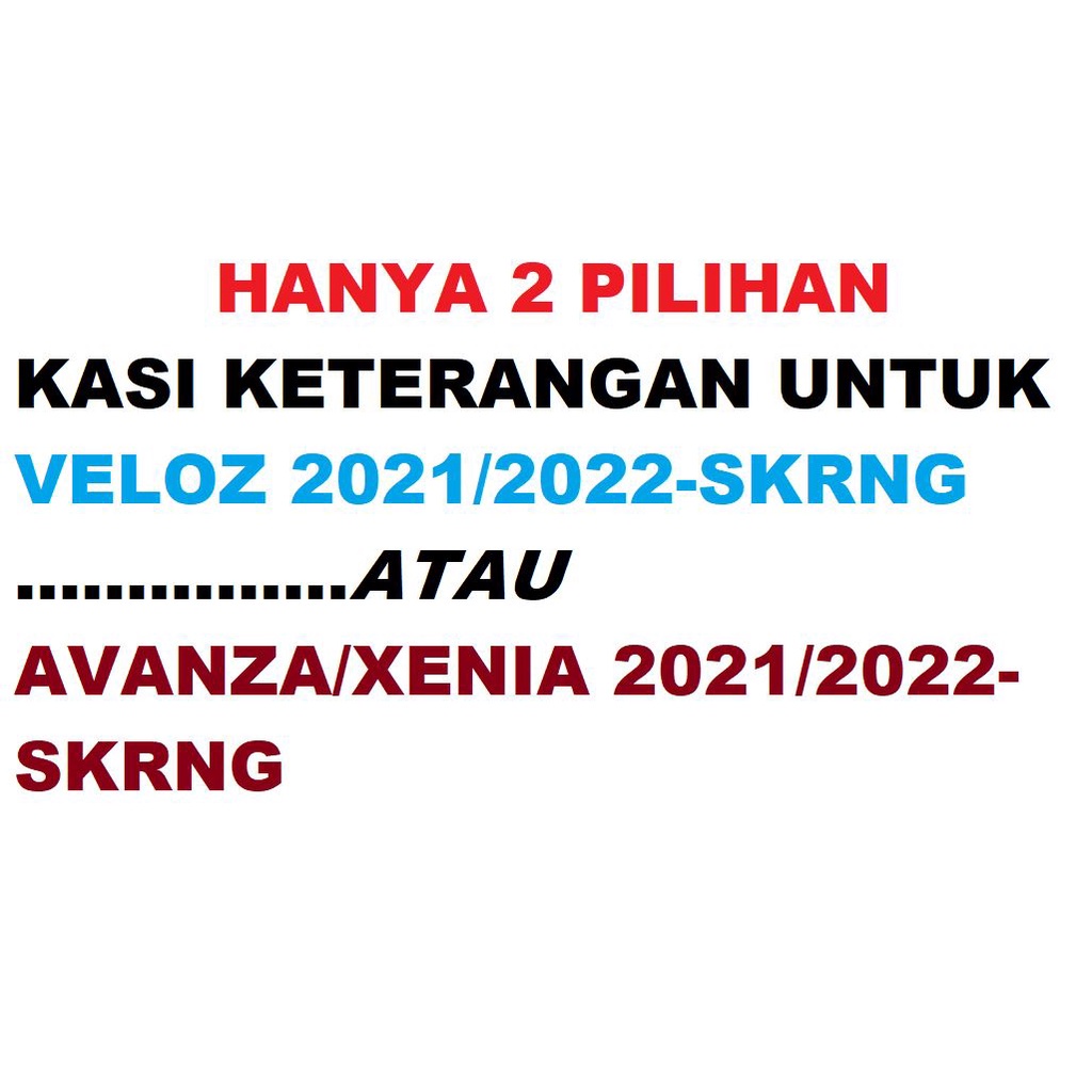 CE MGAX21   OTO PROJECT mudguard/karpet lumpur mobil TOYOTA AVANZA VELOZ XENIA / XENIA ALL NEW KARPE