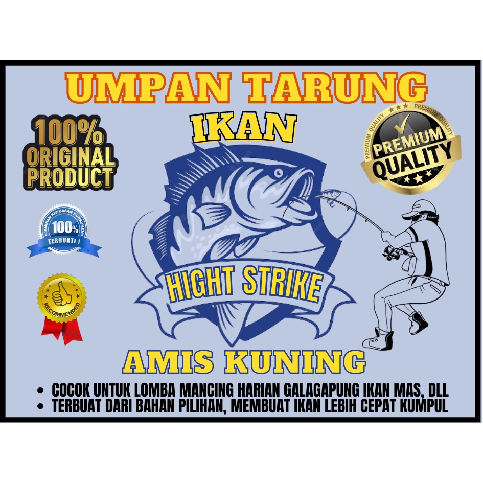 Umpan Ikan Mas Siap Pakai Bam Amis Kuning Premium 80gr/Gandul Untuk Lomba Atau Galapungan Umpan Panc