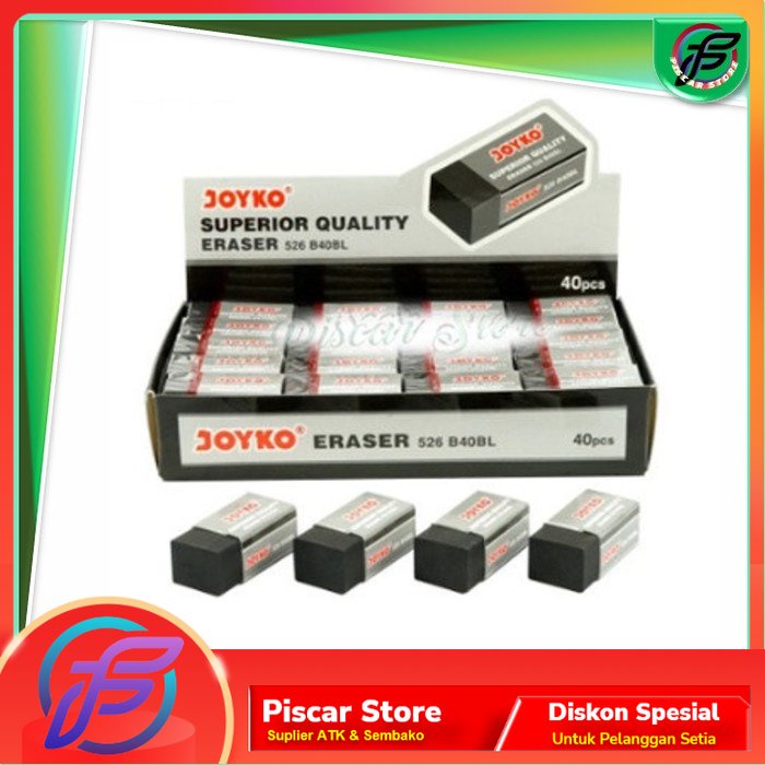 

Penghapus Pensil JOYKO 526-B40BL 526-B40P Hitam untuk Ujian 2B