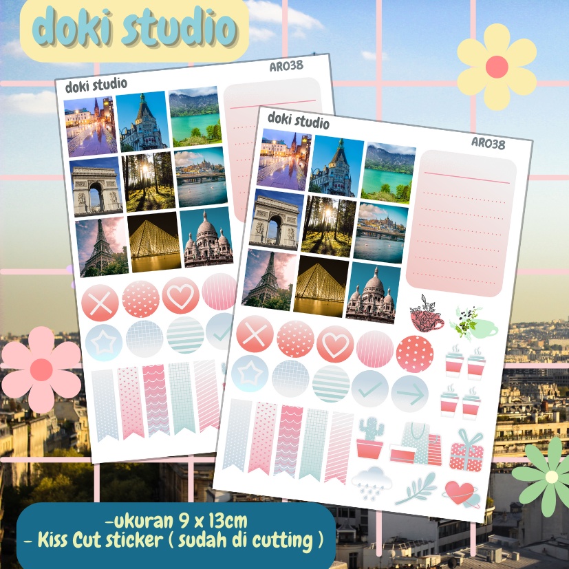 

[DOKI] Stiker Dekorasi Lucu / Sticker Journal / Stiker Aesthetic Memo Sticky Notes Journal Scrapbook Planner