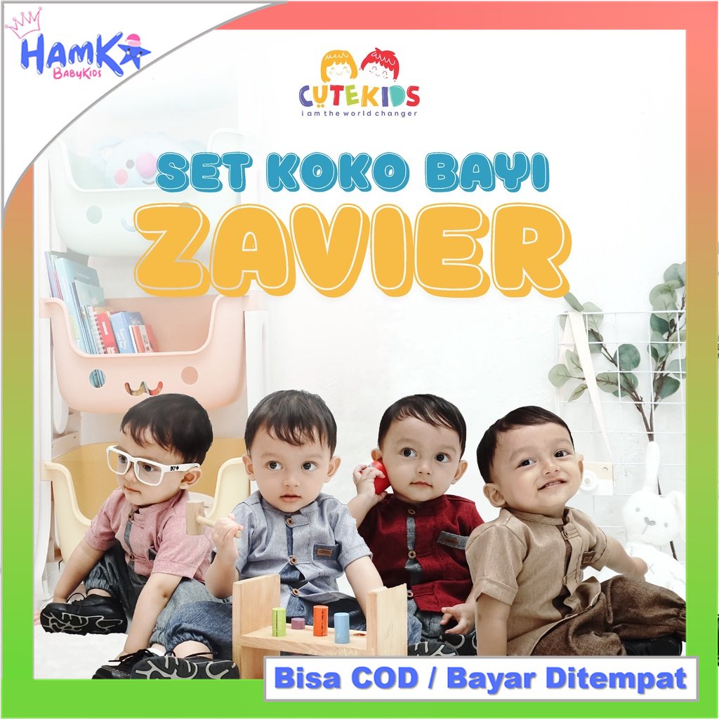 Setelan Baju Koko Anak Bayi Laki Laki Zavier 1 2 Tahun Muslim Bayi Laki Laki 6 12 Bulan 0 6 Bulan Set Peci Rajut