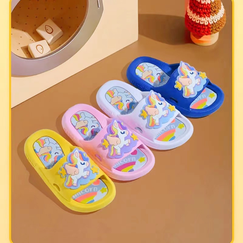 PROMO 12.12 PUNCAK Okaybaby B268 Sandal Slop Anak Laki-laki Perempuan Cewek Motif Karakte Lucu