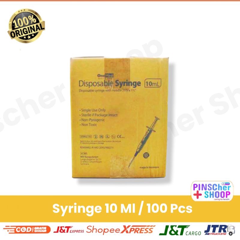 Onemed Siringe 10 Ml Spuit isi 100 / Box