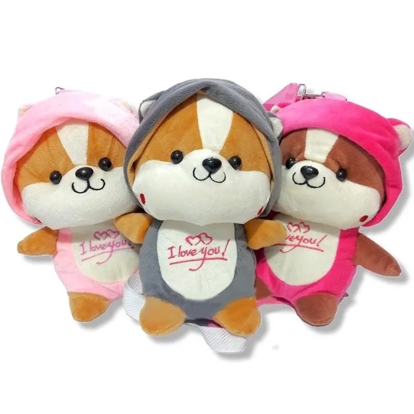 Asfour- Tas Boneka Chipmunk Boneka Lucu Ransel Boneka Lembut Boneka Anak Viral COD Bayar di Tempat Gemoy Boneka Anak Lucu