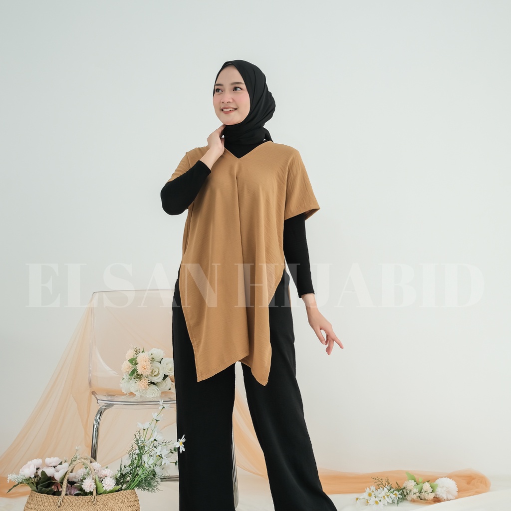 NAGITA LONG SQUARE BAHAN CRINKLE AIRFLOW/TUNIK