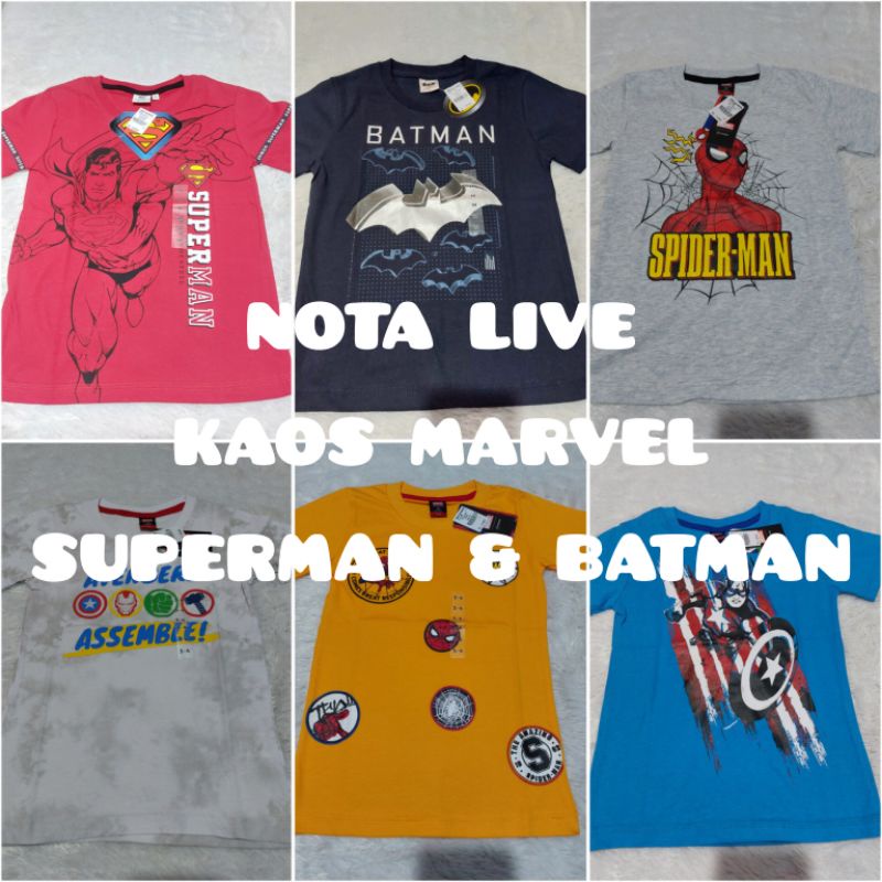 NOTA LIVE KAOS MARVEL NEVADA ORIGINAL MATAHARI