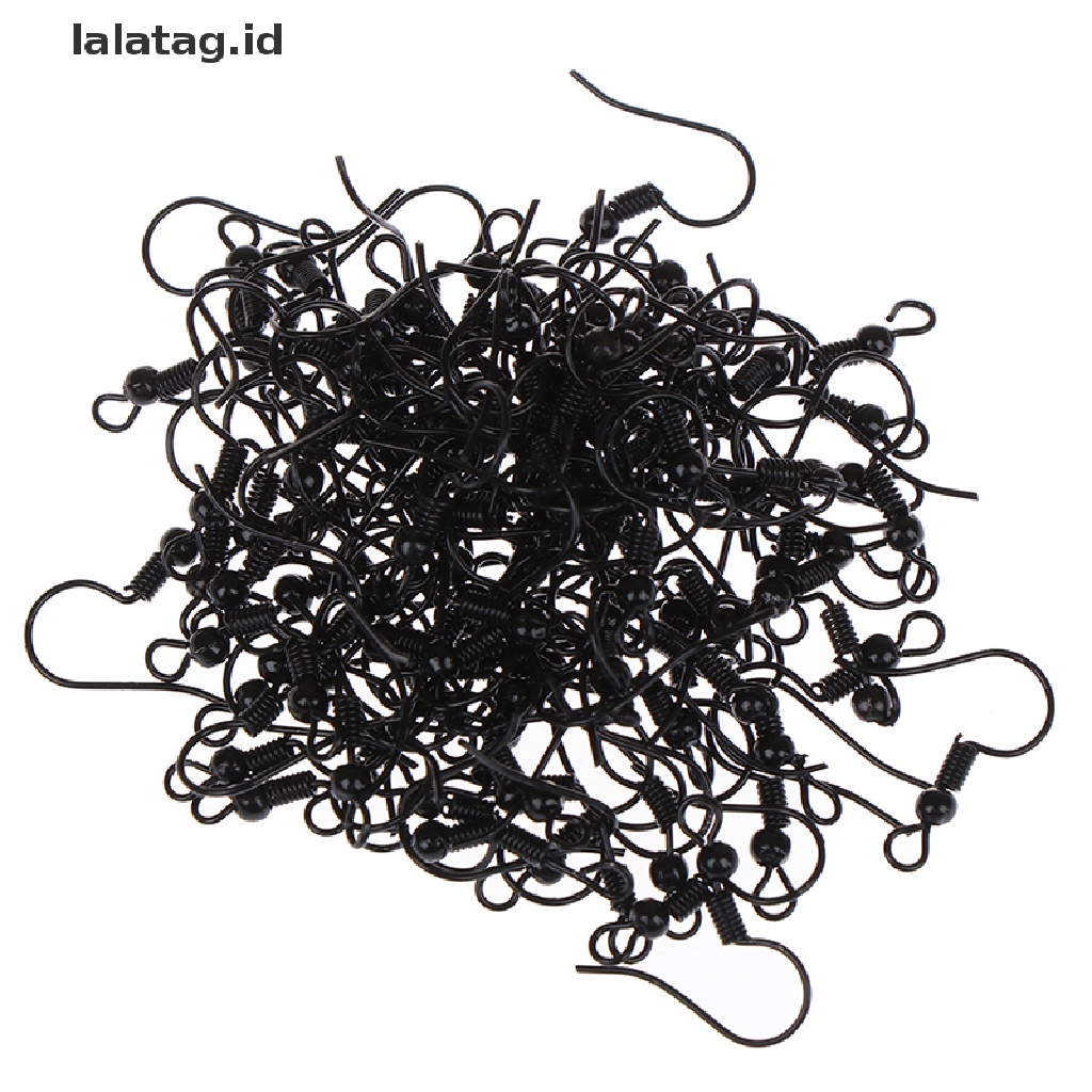 [lalatag] 100pcs Temuan Anting Anting Anting Jepit Kait Fitg DIY Membuat Perhiasan Hook [ID]