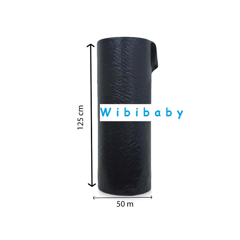 Bubble Wrap Roll Hitam / Bening 125cm x 50m