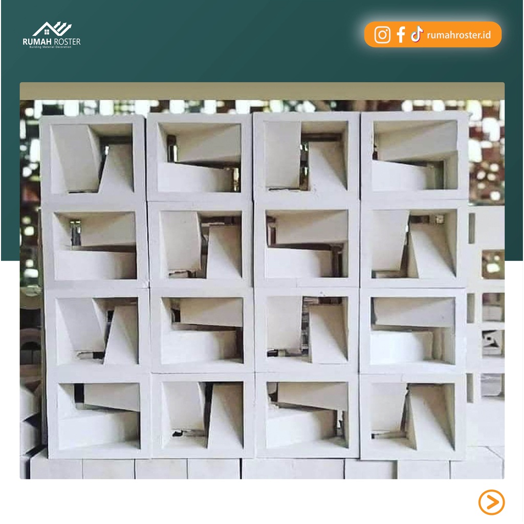 Roster Beton Minimalis/Loster Beton/Roster Beton Motif Z | rumahroster.id