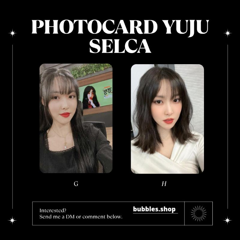 PHOTOCARD UNOFFICIAL YUJU G-FRIEND SELCA