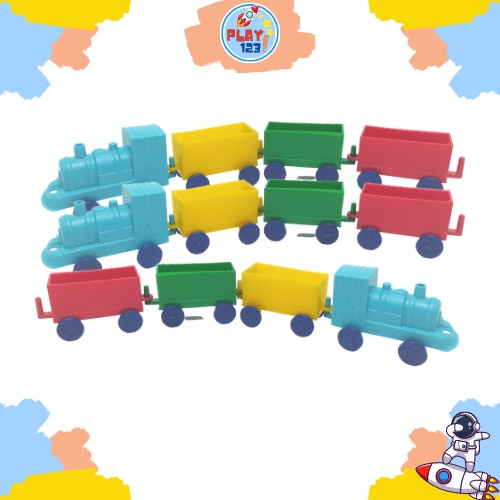 [PLAY.123] Mainan Kereta Gandeng / Kereta Mini / Kereta Warna Jadul