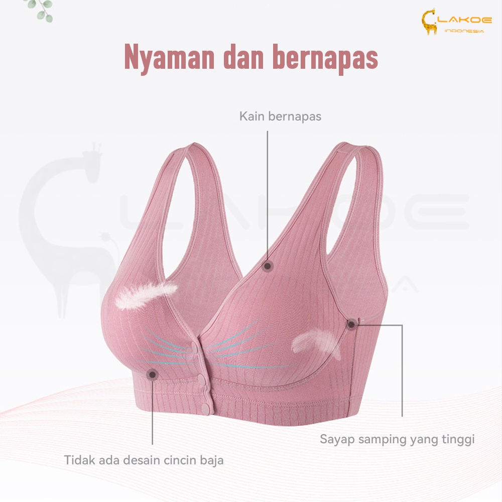 Nursing Bra Tanpa Kawat Bh Menyusui bahan katun