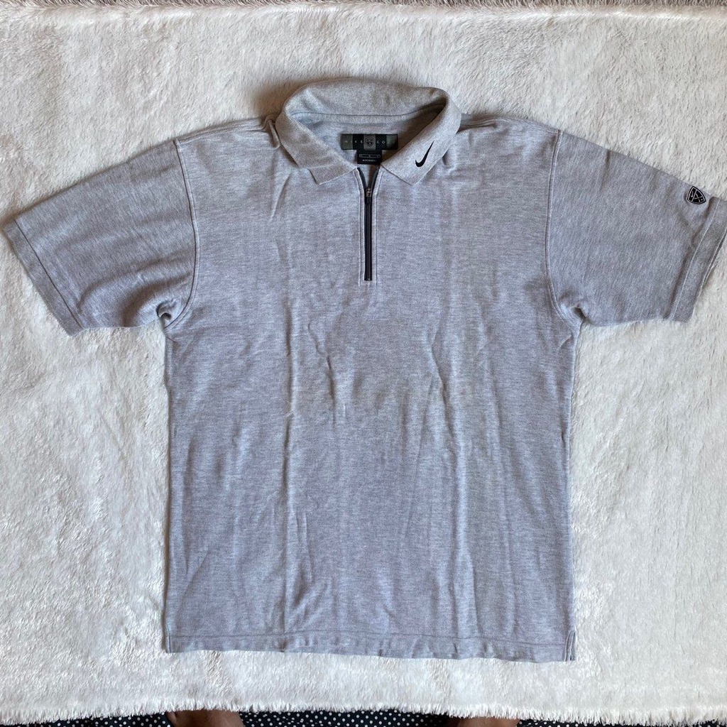 Nike Golf Half Zip Embroidery Logo Polo Shirt